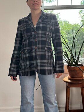 Pre-Loved TRISTAN Tartan Hunting Style Blazer - US Size 10